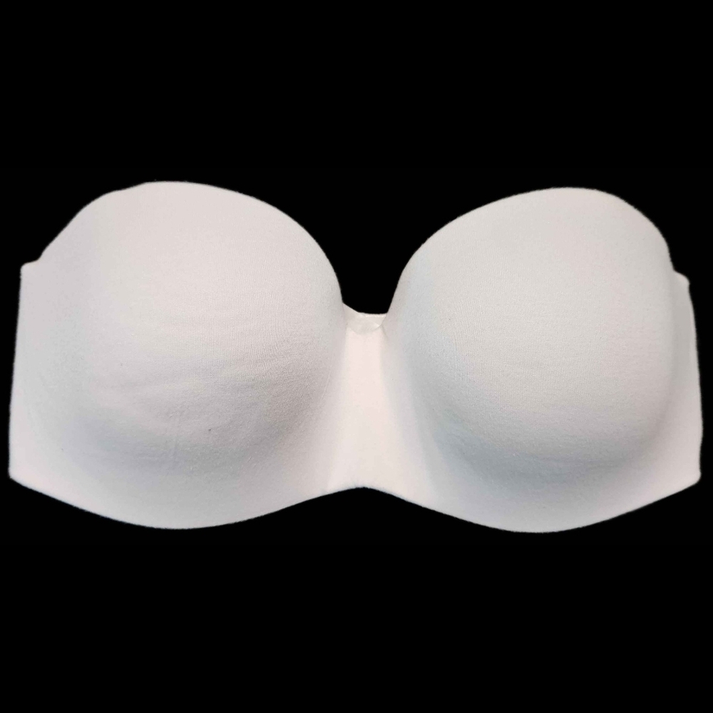 White Strapless Bra